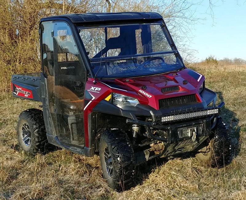 Load image into Gallery viewer, Polaris Ranger 900/1000 - 2 Pc Windshield with Vent, Clamp, and Hard Coat Options
