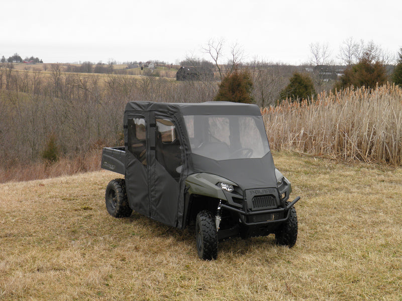 Load image into Gallery viewer, Polaris Ranger Crew 570 Mid Size - 4 Passenger - BLACK - Full Cab Enclosure with Vinyl Windshield
