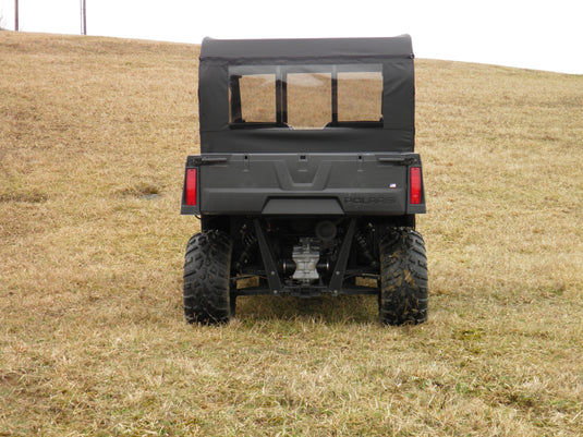 Polaris Ranger Crew 570 Mid Size - 4 Passenger - BLACK - Full Cab Enclosure with Vinyl Windshield