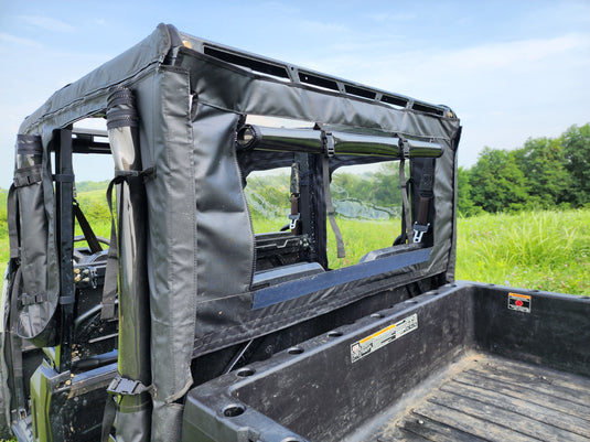 Polaris Ranger Crew 570 Mid Size - 4 Passenger - BLACK - Full Cab Enclosure for Hard Windshield