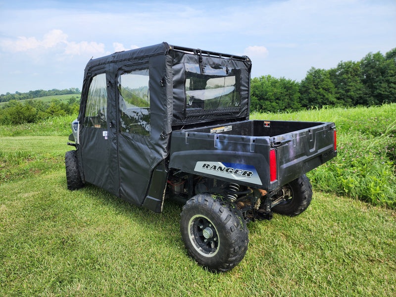 Load image into Gallery viewer, Polaris Ranger Crew 570 Mid Size - 4 Passenger - BLACK - Full Cab Enclosure for Hard Windshield

