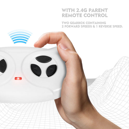 Electric Police Car Ride-On for Kids with 6 Wheels, LED Lights, Intercom, Siren, and Remote Control