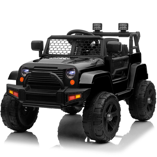 Police Jeep Ride-On Car for Kids with Remote Control and Big Hubs