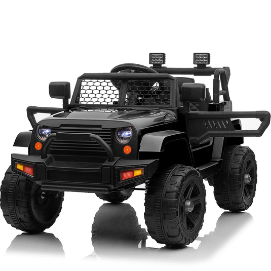 Police Jeep Ride-On Car for Kids with Remote Control and Big Hubs