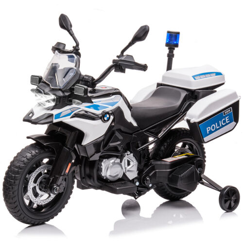Load image into Gallery viewer, Police Motorcycle 4-Wheel Ride-On for Kids with Headlight and Warning Lights - 12V
