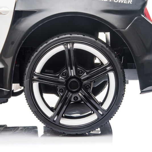 Police Sports Car 12V Ride-On with Remote Control, Lights, and Siren for Kids