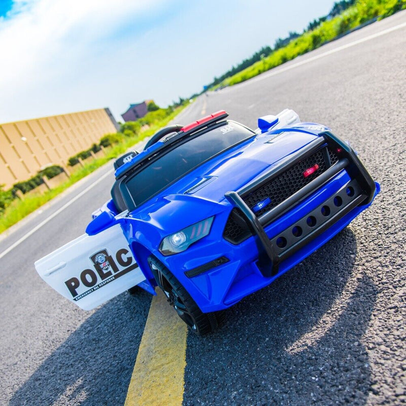 Load image into Gallery viewer, Police Sports Car 12V Ride-On with Remote Control, Lights, and Siren for Kids
