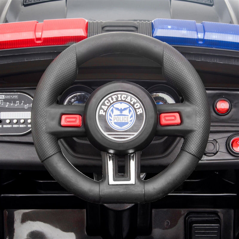 Load image into Gallery viewer, Police Sports Car for Kids with Remote Control, LED Lights, and Siren - 12V
