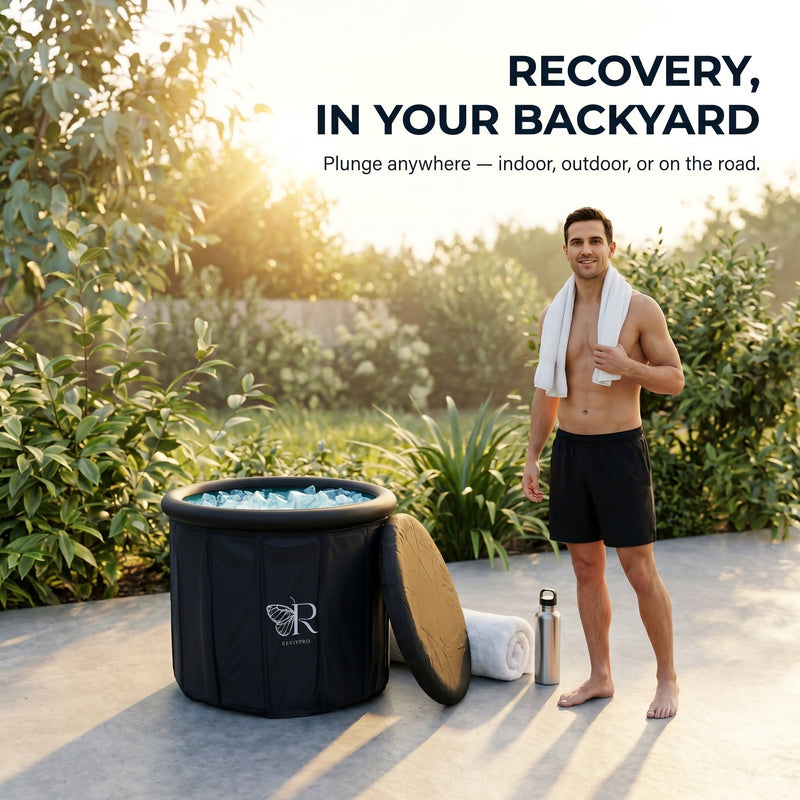 Load image into Gallery viewer, Foldable Ice Bath Tub — No Pole, No Pump, 60-Second Setup | RevivPro

