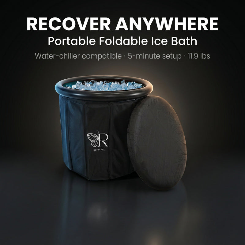 Load image into Gallery viewer, Foldable Ice Bath Tub — No Pole, No Pump, 60-Second Setup | RevivPro
