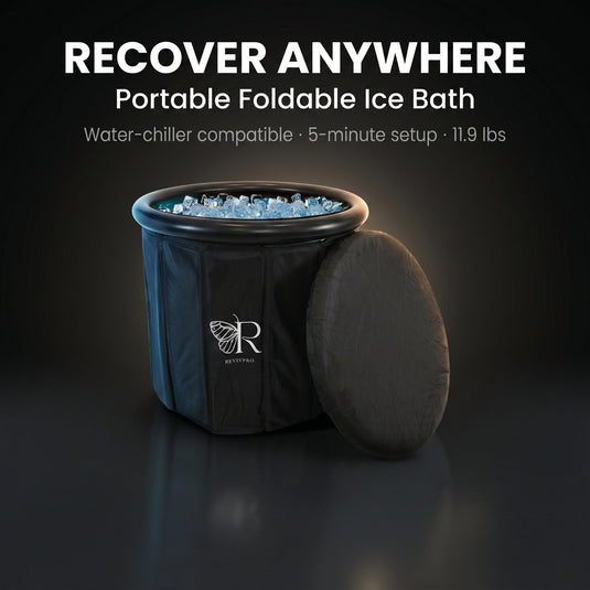 Foldable Ice Bath Tub — No Pole, No Pump, 60-Second Setup | RevivPro