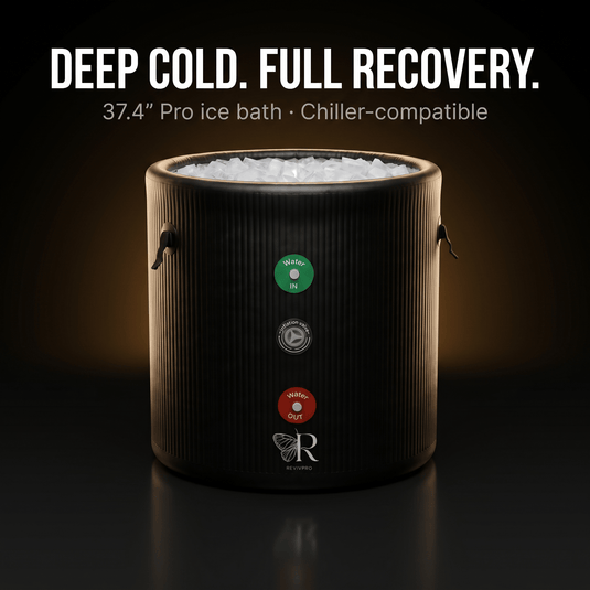 Portable Ice Bath Tub Pro - Water Chiller Compatible Cold Plunge Easy Recovery Solution