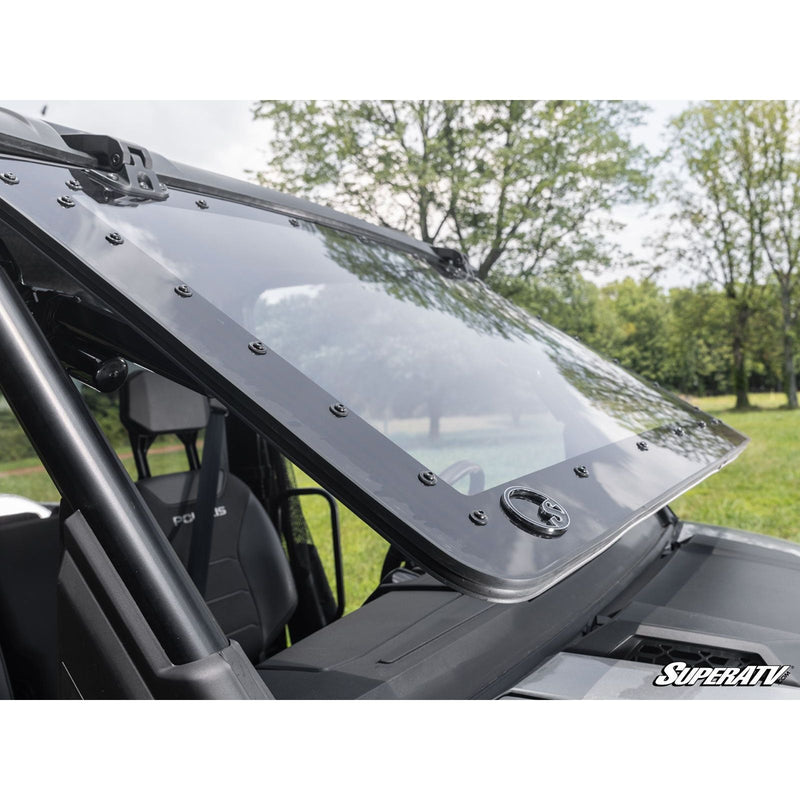 Load image into Gallery viewer, SuperATV - 2024+ Polaris Ranger XD 1500 MaxDrive Power Flip Windshield
