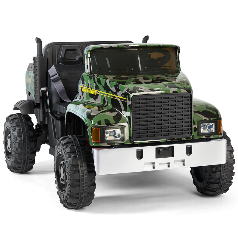 Load image into Gallery viewer, Powerful 24V Battery-Powered 2-Seater Kids Ride On Tractor with Dump Bed and RC Control
