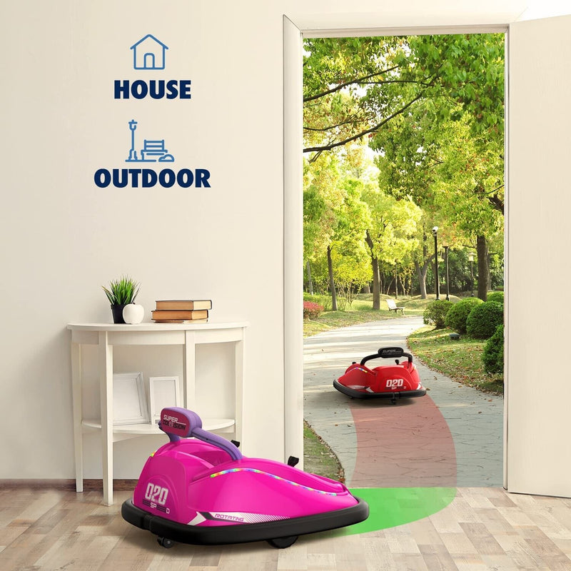 Load image into Gallery viewer, Powerwhale 12V Electric Kids Bumper Car with Remote Control - Fun Ride Toy for Children
