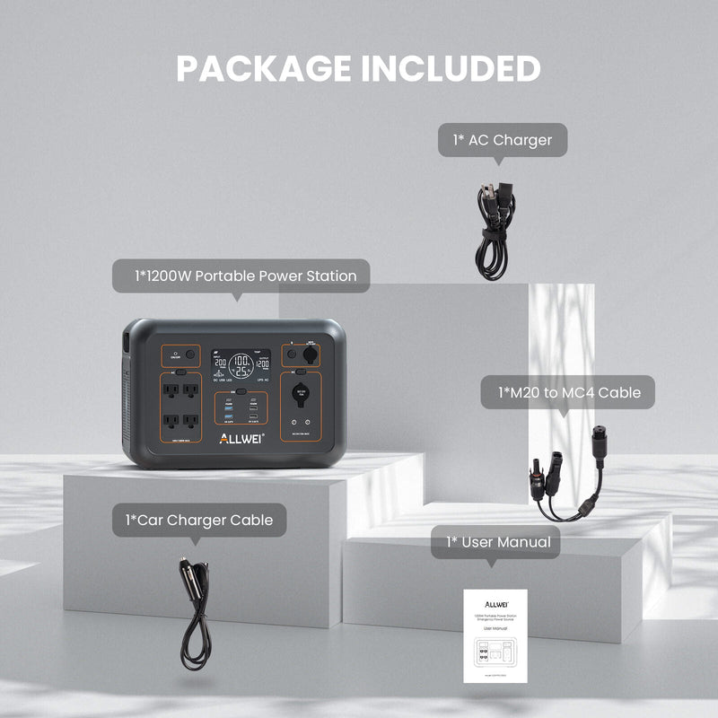 Load image into Gallery viewer, ALLWEI PPS1200 Portable Power Station - 1008Wh | 1200W
