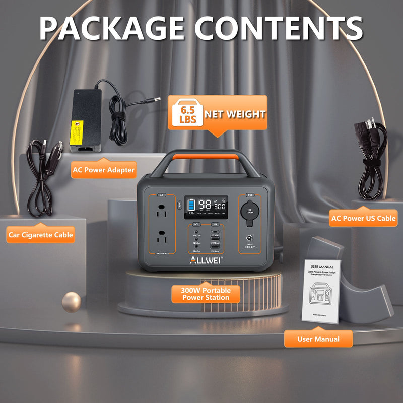 Load image into Gallery viewer, ALLWEI PPS300 Portable Power Station - 300W | 280Wh
