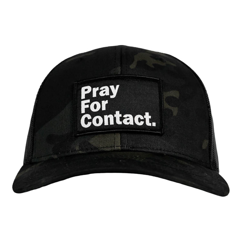 Load image into Gallery viewer, PRAY FOR CONTACT Patch Snapback HAT
