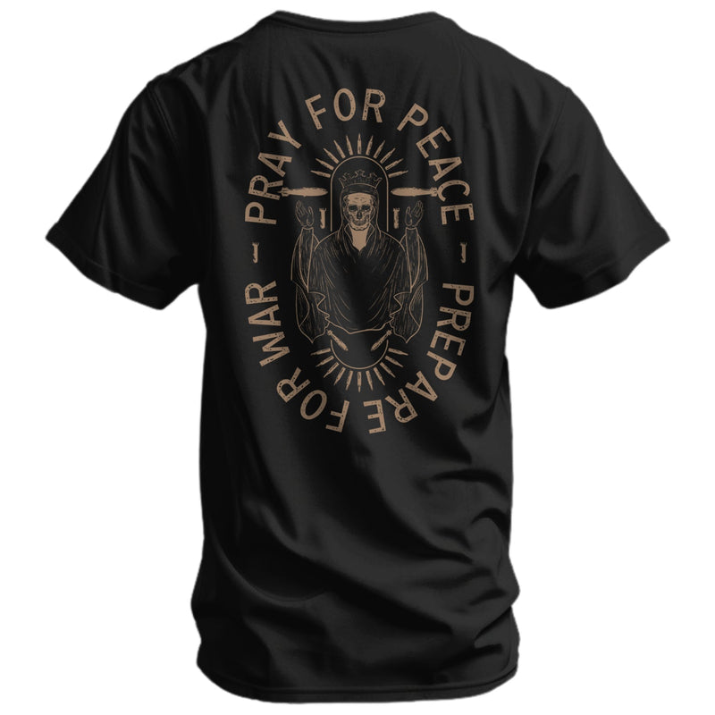 Load image into Gallery viewer, Pray For Peace. Prepare For War. Men&#39;s T-Shirt
