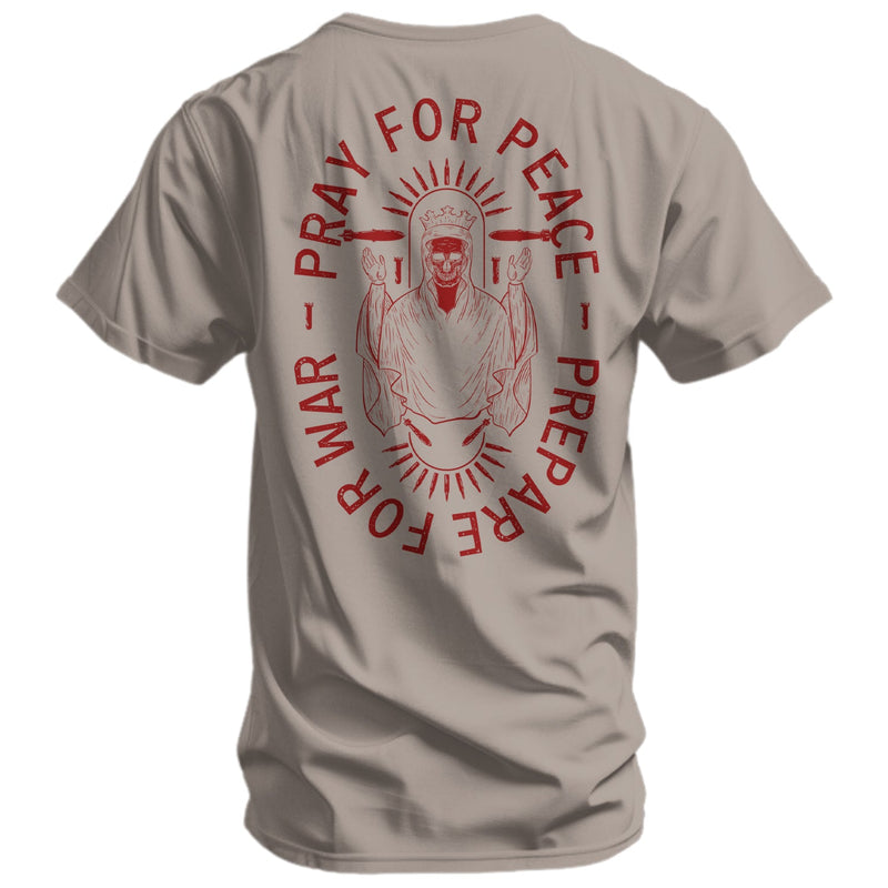 Load image into Gallery viewer, Pray For Peace. Prepare For War. Men&#39;s T-Shirt
