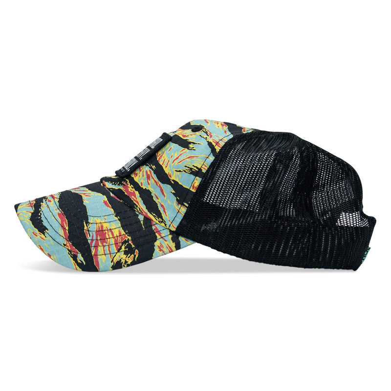 Load image into Gallery viewer, Pray Hard. Lift Heavy. Stay Deadly. Patch Tactical Ripstop Mesh Snapback Hat

