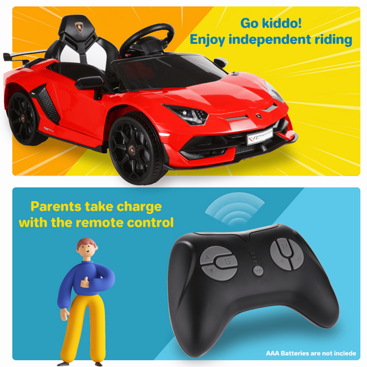 Electric Lamborghini Ride-On Car for Pre-K Kids: The Ultimate Driving Experience