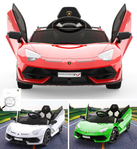 Load image into Gallery viewer, Premium 12V Electric Lamborghini Ride-On Car for Kids with Remote Control - Perfect Gift for Young Drivers
