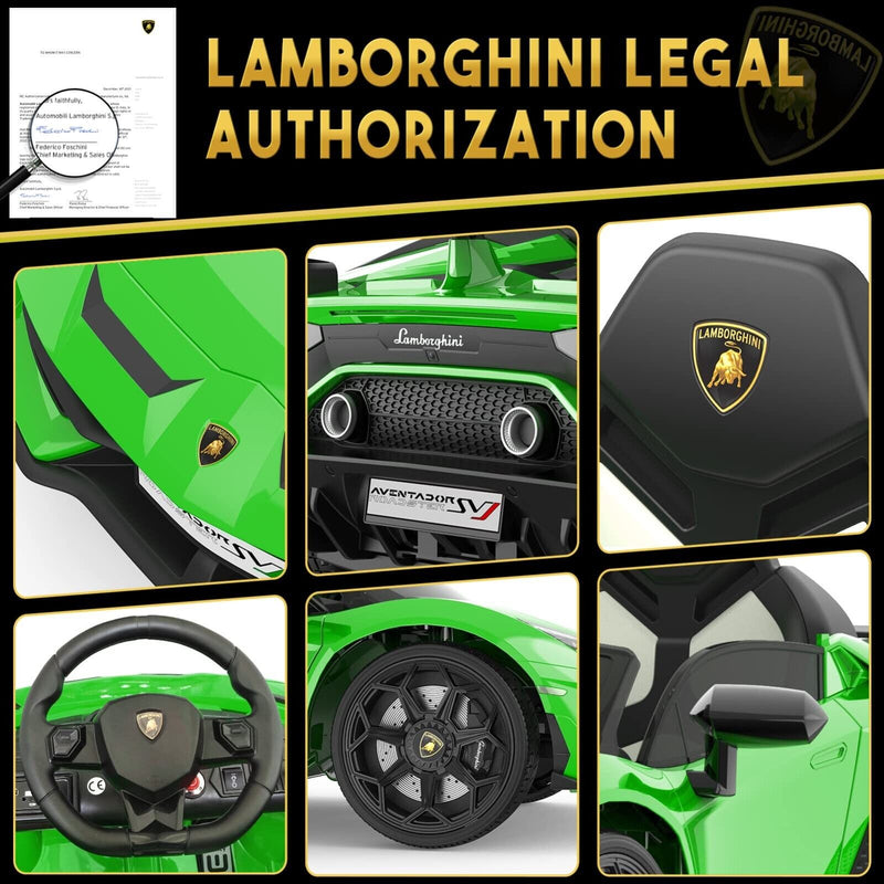 Load image into Gallery viewer, Premium 12V Electric Lamborghini Ride-On Car for Kids with Remote Control - Perfect Gift for Young Drivers
