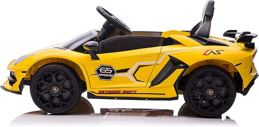 12V Electric Ride-On Car with LED Lights, MP3 Player, and Remote Control for Kids - 1 Seat Truck Toy with Wheels
