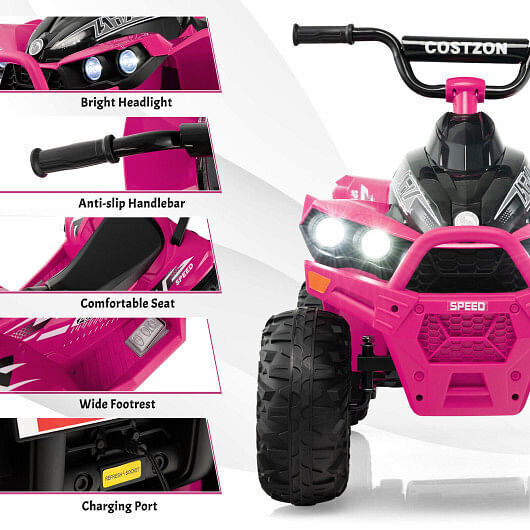 Load image into Gallery viewer, Premium 12V Kids ATV with Adjustable Speed and Cozy Seat - Pink

