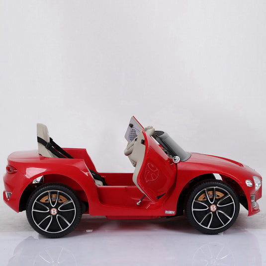 Premium 12V Kids Ride-On Car with Leather Seat and Battery Power - Bentley Inspired Design