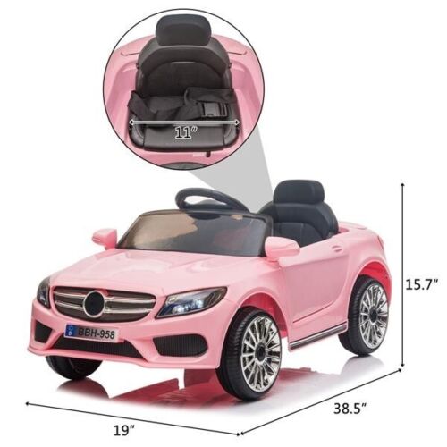Premium 12V Ride On Car with Remote Control and LED Lights for Kids