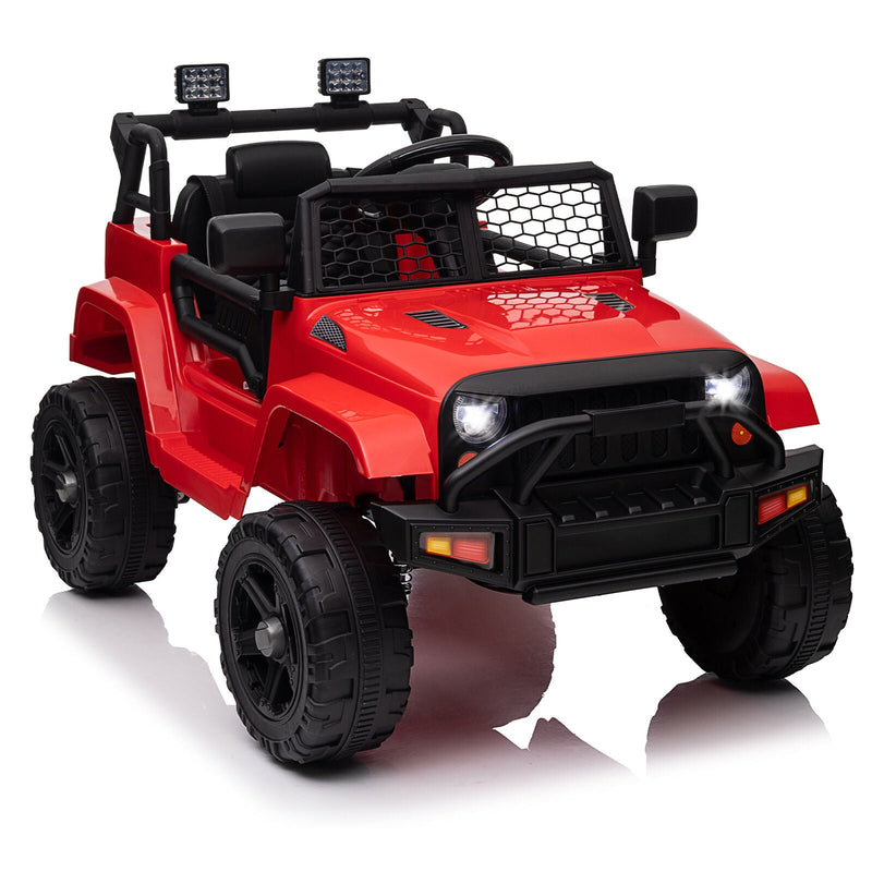 Load image into Gallery viewer, Premium 12V Ride-On Truck for Kids with 3 Speeds, Spring Suspension, Remote Control, and Lockable Door
