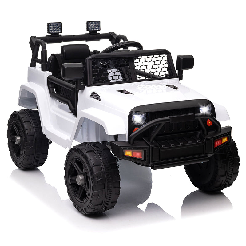 Load image into Gallery viewer, Premium 12V Ride-On Truck for Kids with 3 Speeds, Spring Suspension, Remote Control, and Lockable Door
