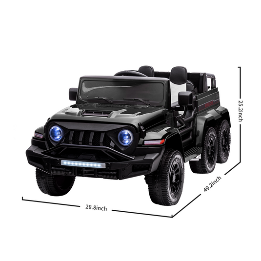 Premium 2-Seater Electric Ride-On Car for Kids with Remote Control - 24V Power and 6 Wheels