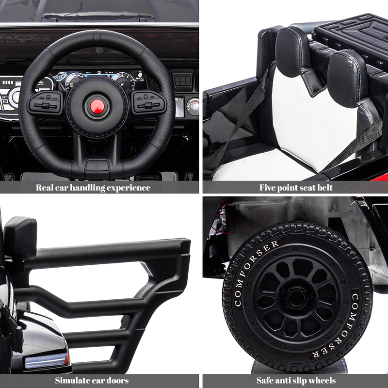 Load image into Gallery viewer, Premium 2-Seater Electric Ride-On Car for Kids with Remote Control - 24V Power and 6 Wheels
