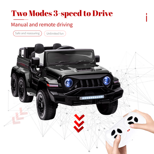 Premium 2-Seater Electric Ride-On Car for Kids with Remote Control - 24V Power and 6 Wheels