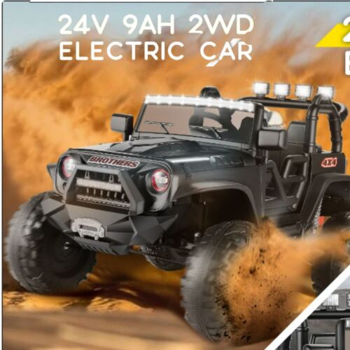 Load image into Gallery viewer, Premium 24V 2-Seater Kids Electric Car with 2x200W Motors, 4-Wheel Drive, LED Lights, and Remote Control
