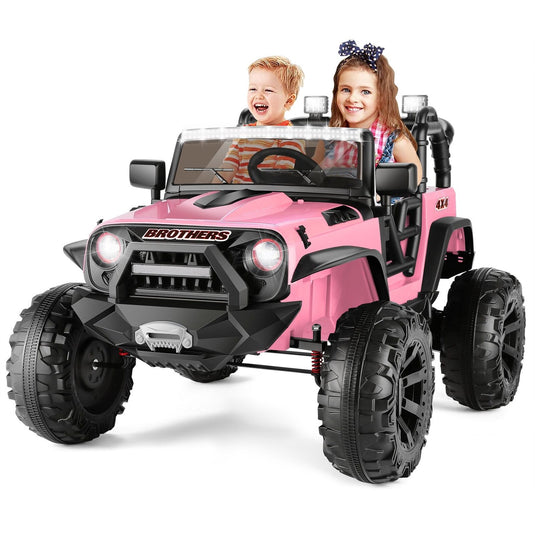 Premium 24V 2 Seater Kids Ride On Truck with Bluetooth Music and 3 Speeds