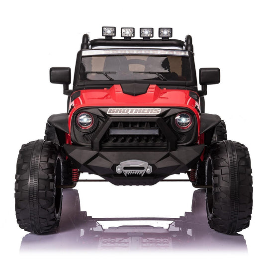 Premium 24V Jeep Ride-On Car for Kids with Music, 2 Seats, LED Lights, Remote Control, and USB Connectivity