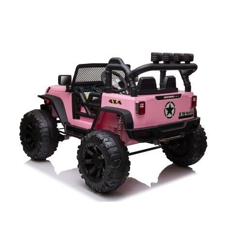 Premium 24V Kids Electric Jeep with Remote Control, LED Lights, MP3, and USB