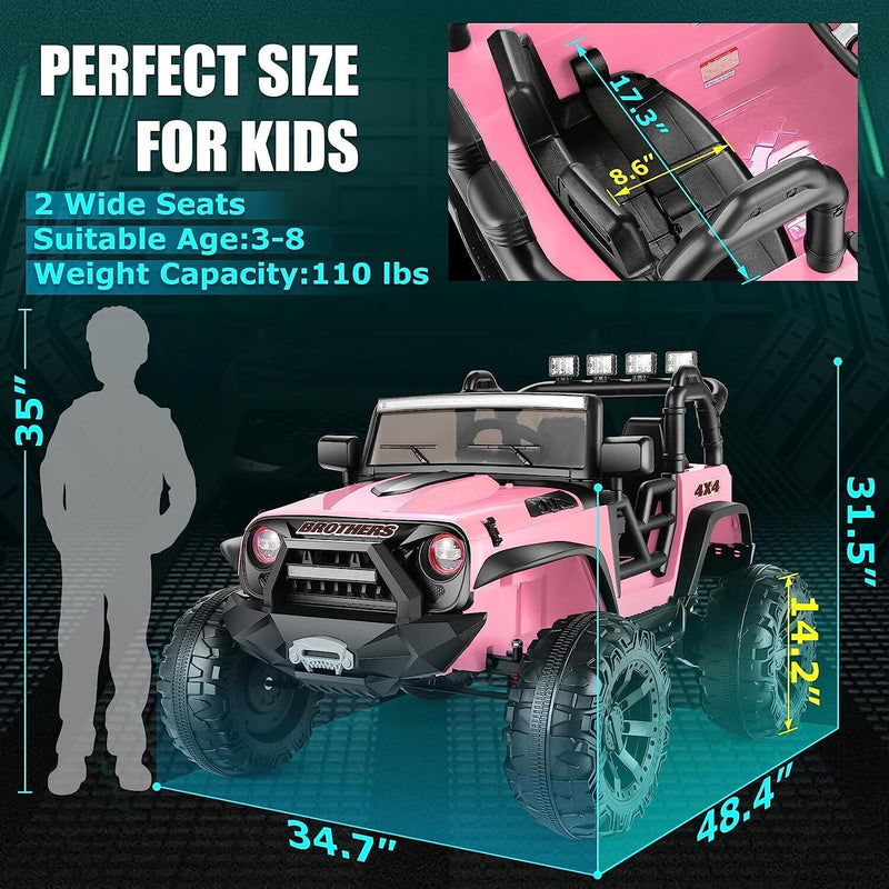 Load image into Gallery viewer, 24V 2x200W Electric Ride-On Car for Kids with Remote Control - 2 Seater
