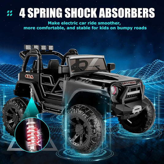 Electric 2-Seater Ride On Car for Kids with Remote Control - 24V 2x200W 2WD Toy Vehicle