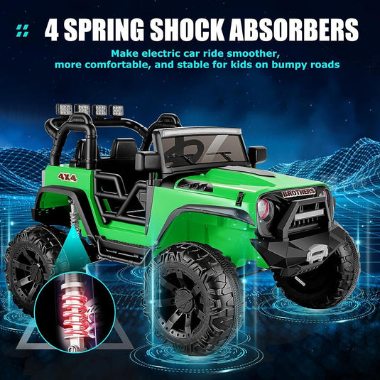 Electric 2-Seater Ride On Car for Kids with Remote Control - 24V 2x200W 2WD Toy Vehicle