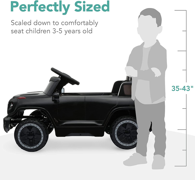 Load image into Gallery viewer, Premium 6V Ride-On Truck with Parental Remote, 3 Speeds, and LED Lights - Black
