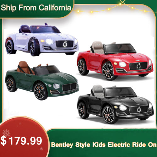 Load image into Gallery viewer, Premium Bentley Style Kids Electric Ride On Cars with Remote Control - Perfect Gift for Young Drivers
