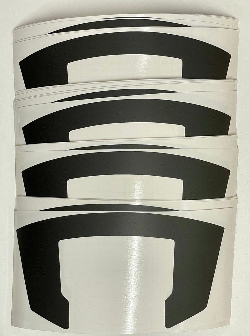 Load image into Gallery viewer, Premium Cast Black Vinyl  Decal Overlays for 2022-2023 Frontier 17" Pro4X Wheels
