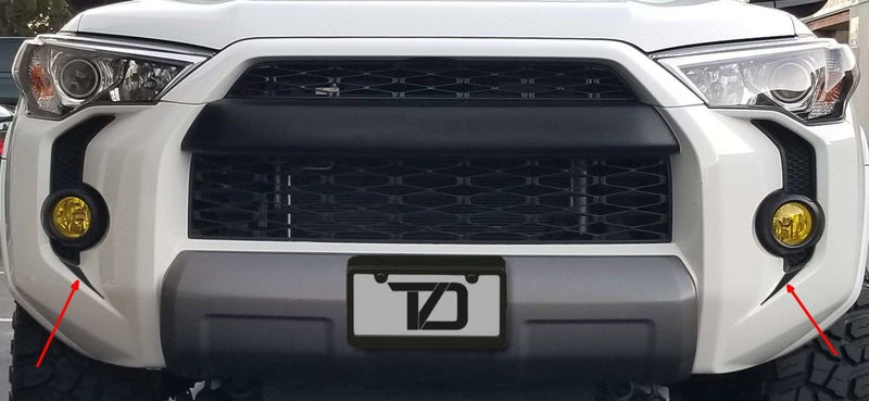 Load image into Gallery viewer, Premium Cast Matte Black Vinyl Fang Decals for 2015-2024 4Runner

