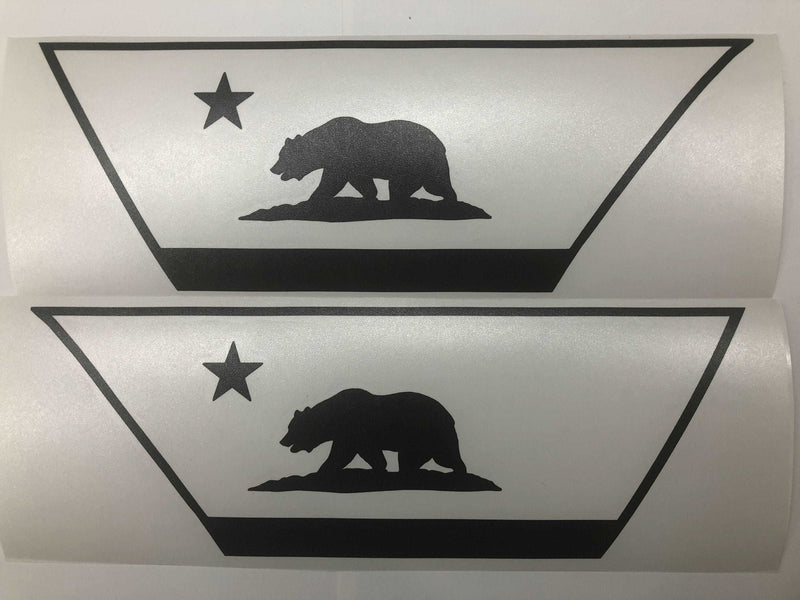 Load image into Gallery viewer, Premium Cast Matte Black Vinyl Flag Decals for Wrangler JL and Gladiator Fender Ventsx2
