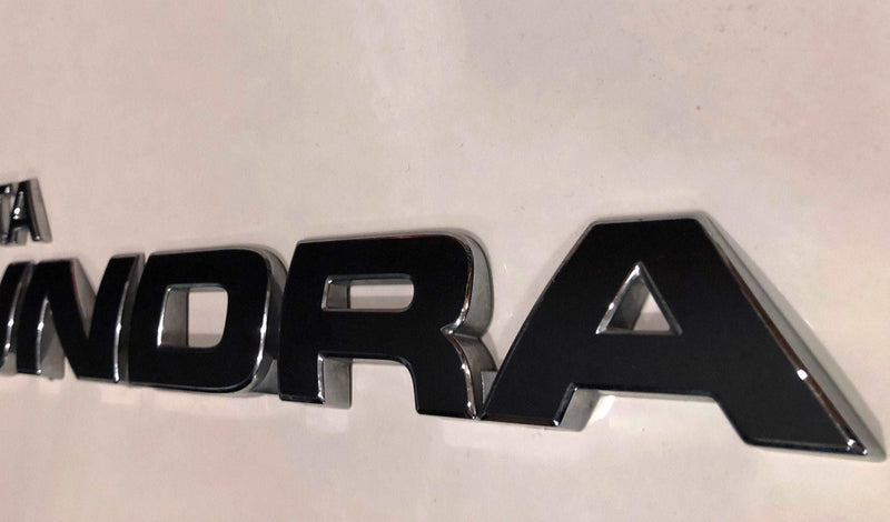 Load image into Gallery viewer, Premium Cast Matte Black Vinyl Decal Letter Inlays for 2007-2026 Tundra Doors
